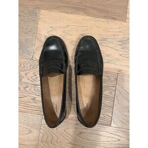 G. H. Bass Womens Weejuns Black Penny Loafers Size 7.5 Slip On